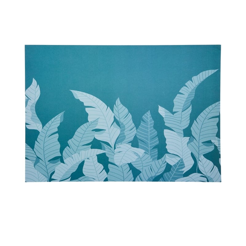Paradise Palm Collection Teal Paper Placemats Pack of 50