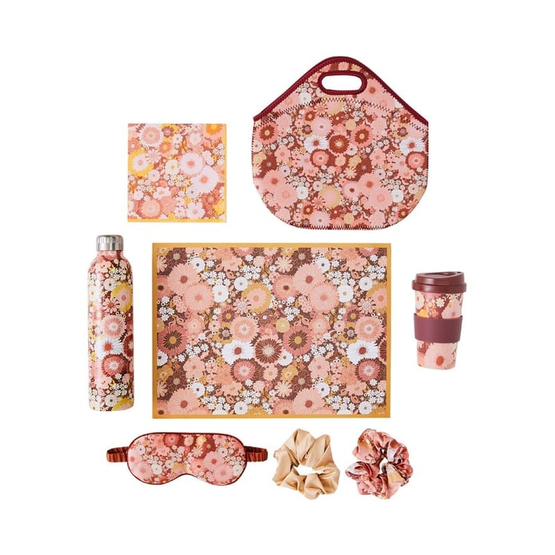 70's Floral Rust Paper Placemats Pack of 50