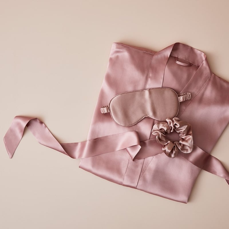 Pure Silk French Rose Eye Mask