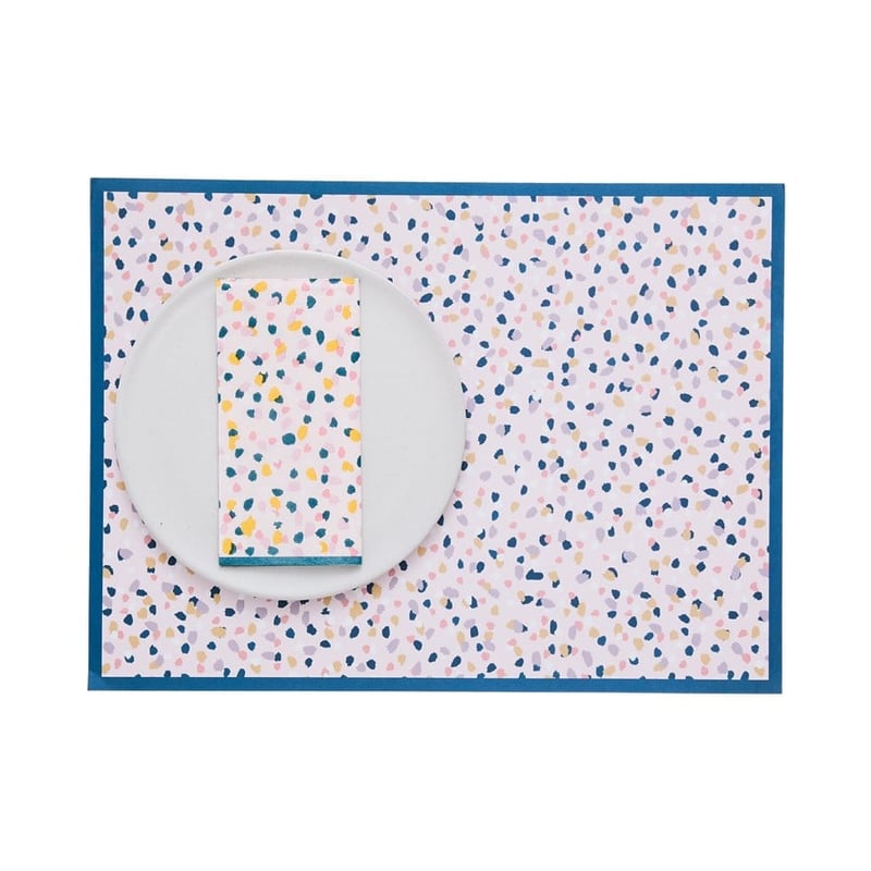 Painted Spot Collection Pink Paper Placemats Pack of 50