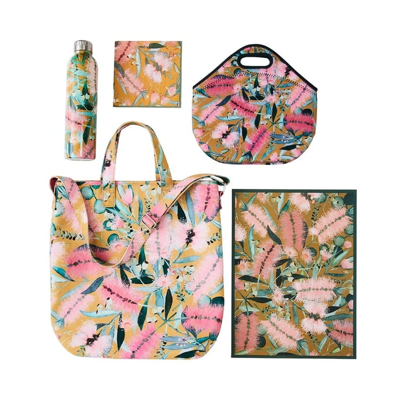 Bottle Brush Collection Mustard Picnic Bag