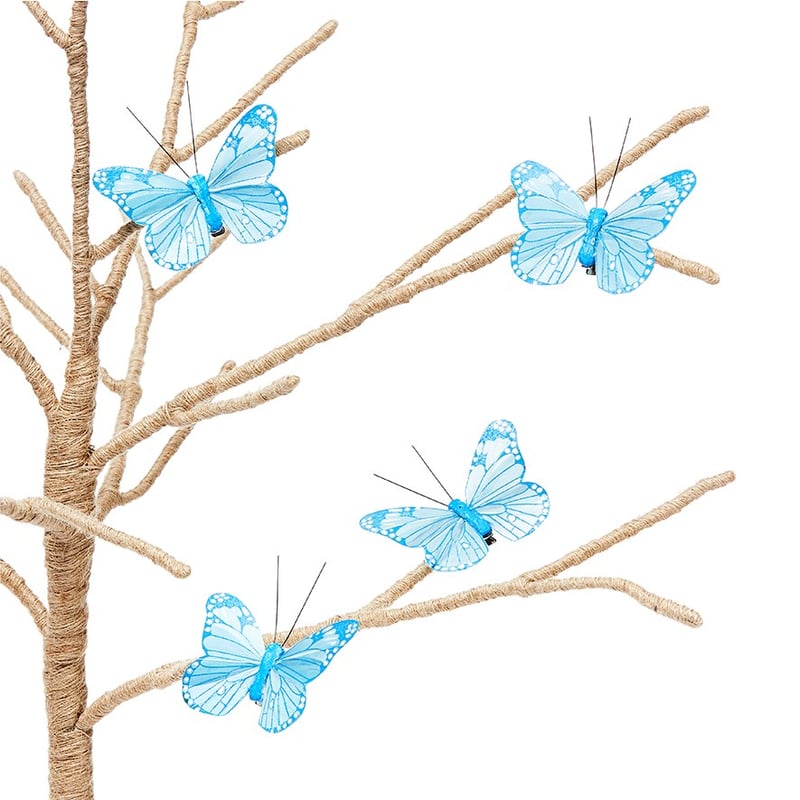 Butterfly Blue Clip-On Decoration