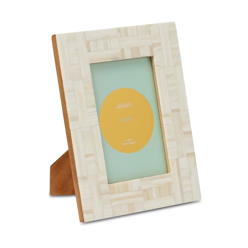 Safi 4x6" Cream Photo Frame 