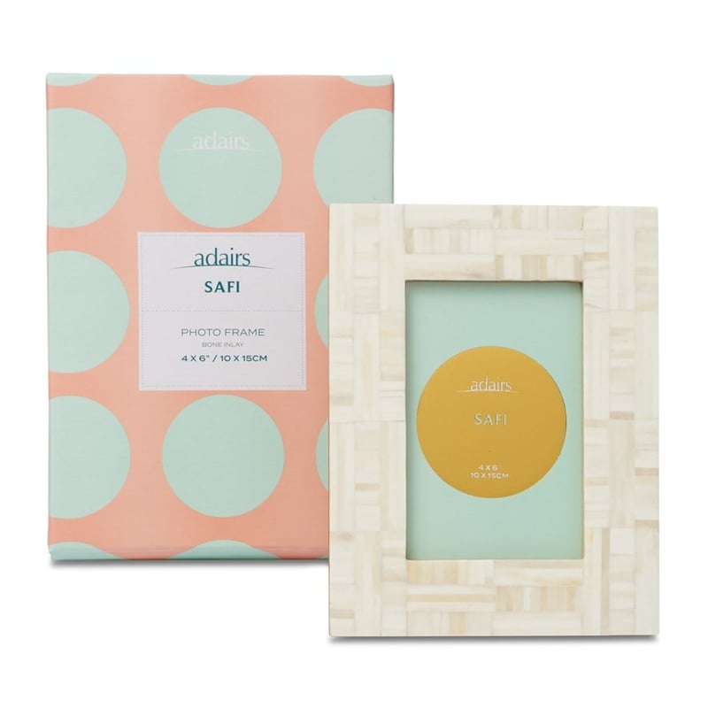 Safi 4x6" Cream Photo Frame 