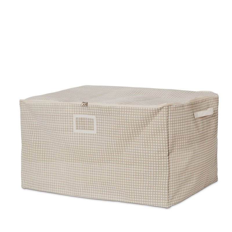 Natural Gingham Storage Bags