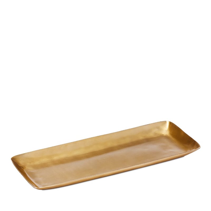 Golden Decorative Rectangle Tray 