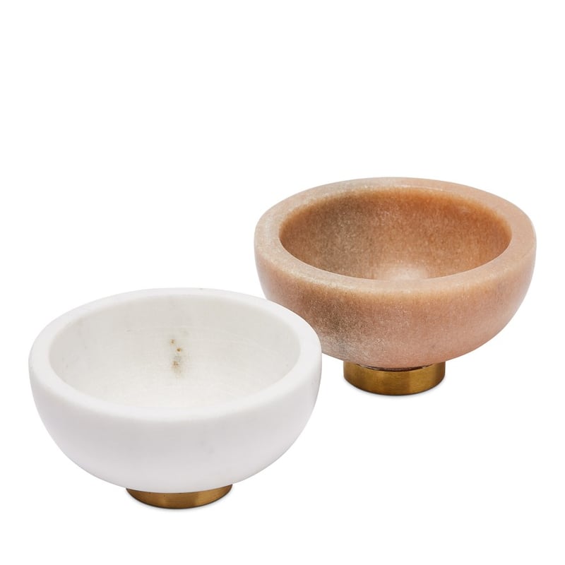 Summertime Pink and Gold Marble Salt Dish