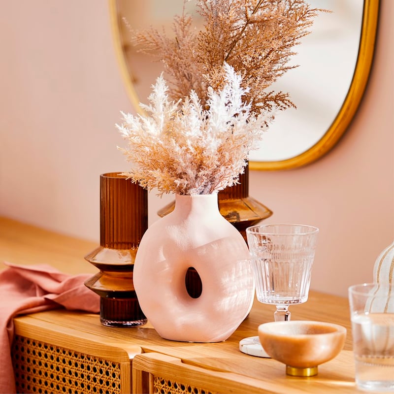 Summertime Pink and Gold Marble Salt Dish