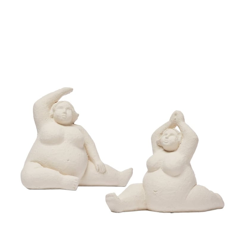 Yoga White Romulus Splits Statue
