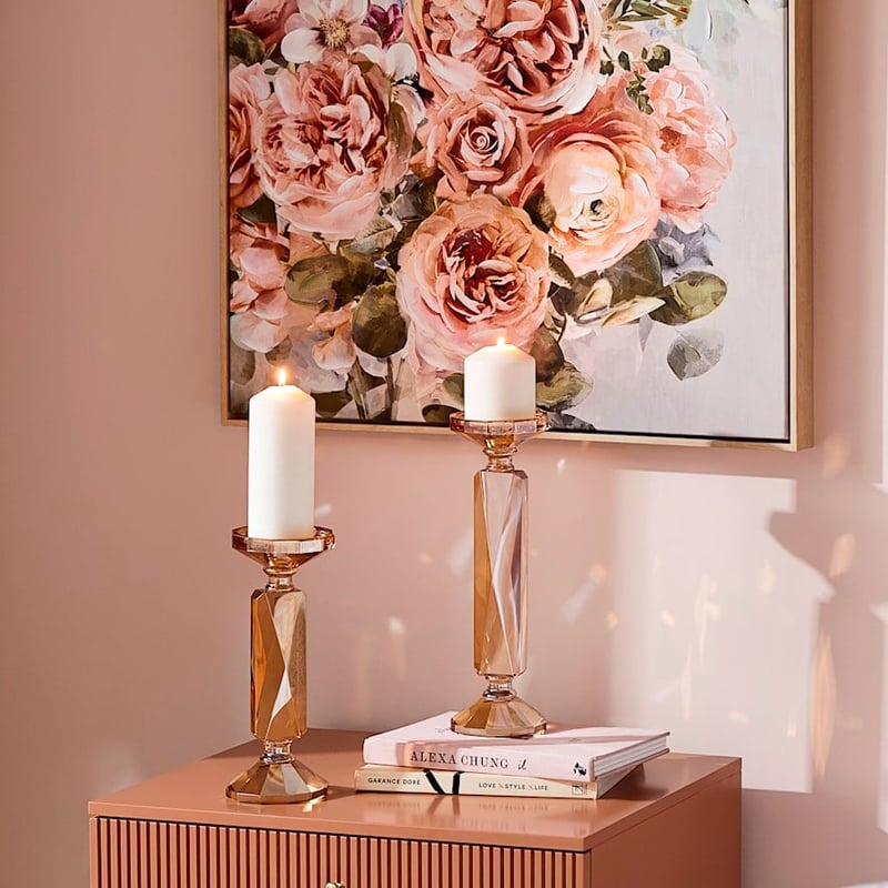 Onassis Amber Candlestick