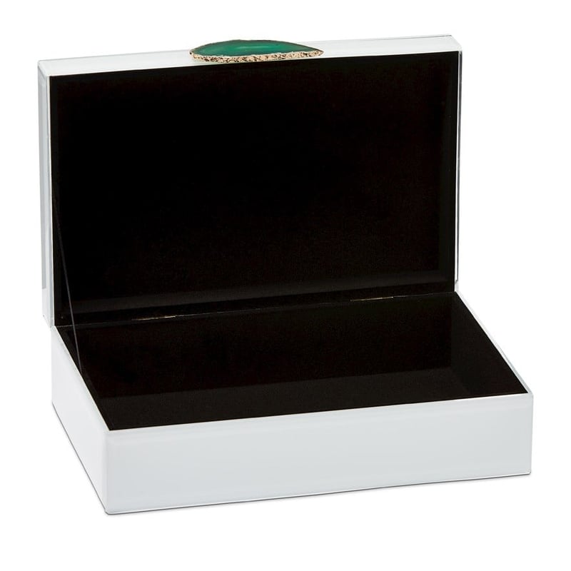 Agate Large White Jewellery Box