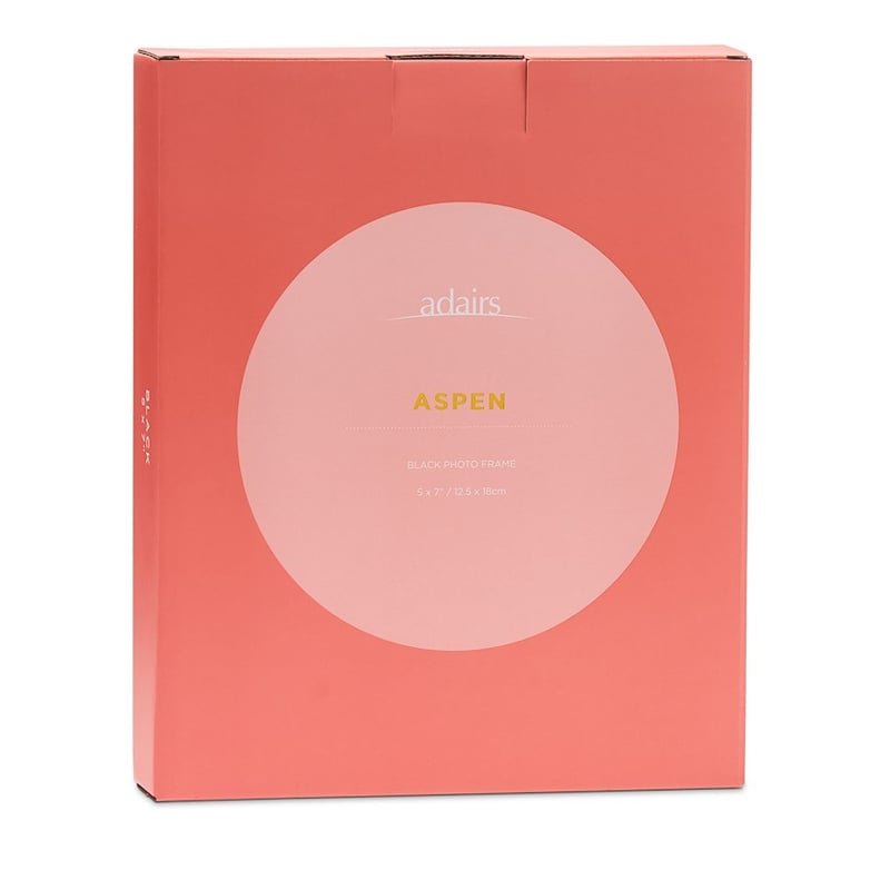 Aspen Black 5" x 7" Photo Frame 
