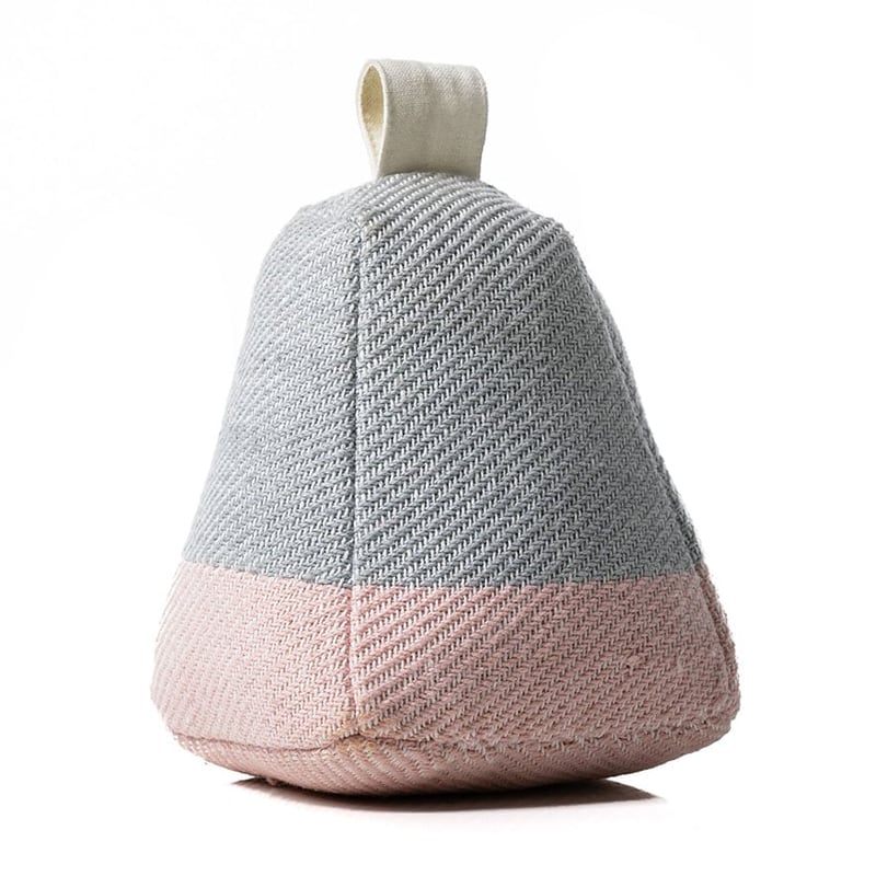 Light Grey & Blush Door Stop