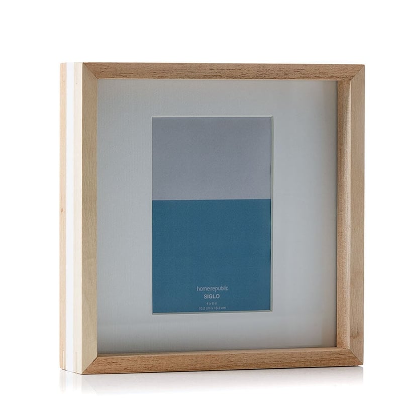 Natural and White Stripe Siglo Frame