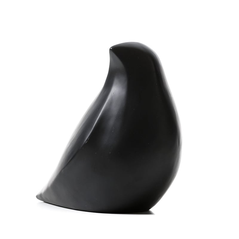 Black Ceramic Bird Decor