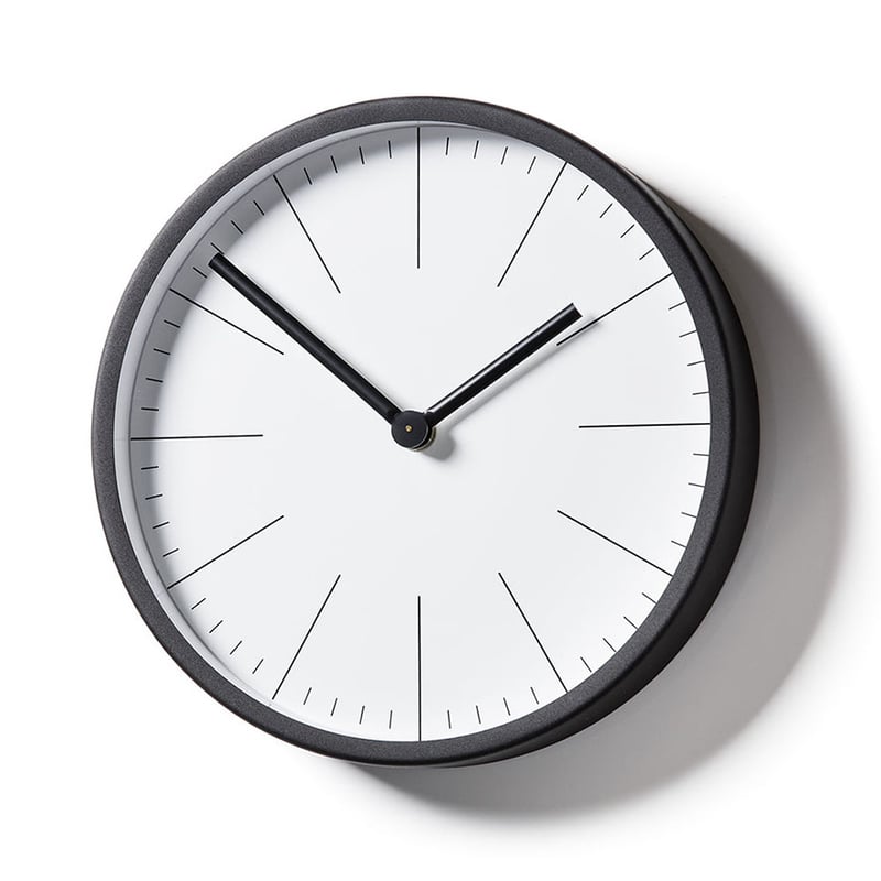 Parker Clock 23cm Charcoal 