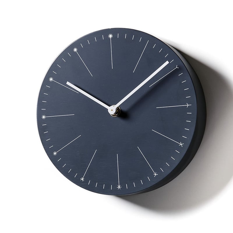 Parker Clock 19cm Charcoal 