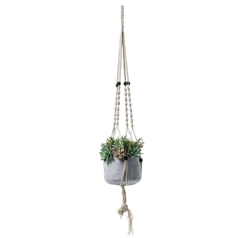 White Macrame Hanger