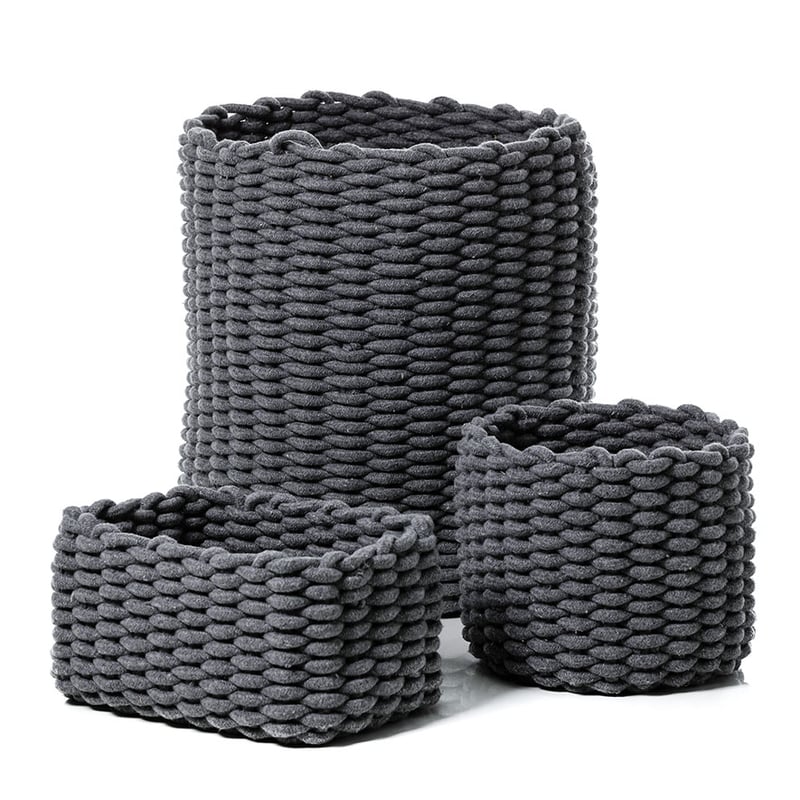 Chunky Basket Charcoal 