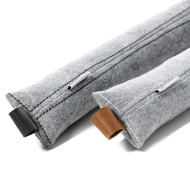 Winter Frost Draught Stop Grey & White 