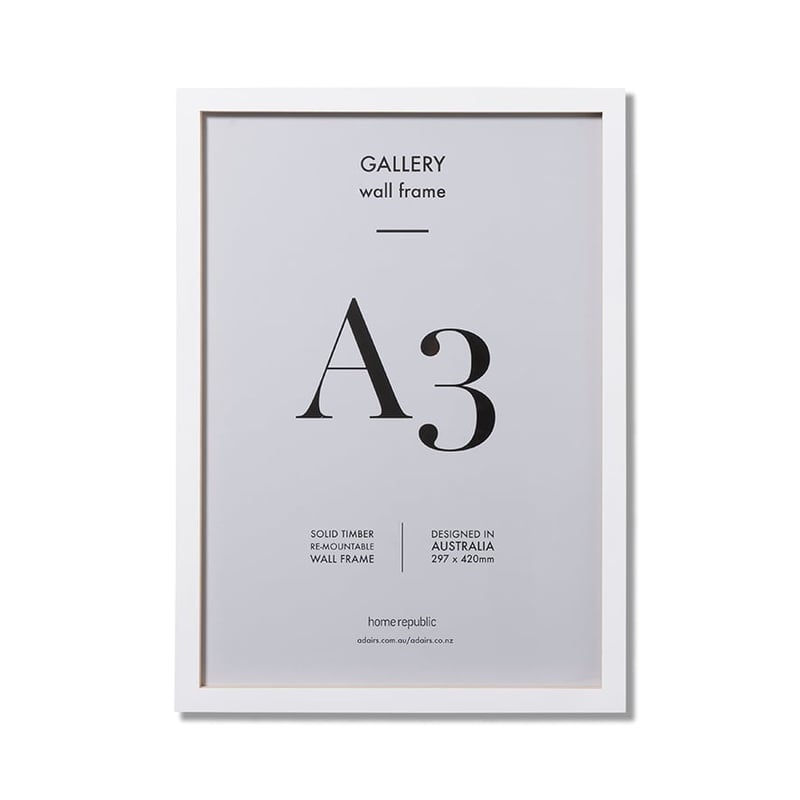 Gallery Frame A3 White Wall Frame