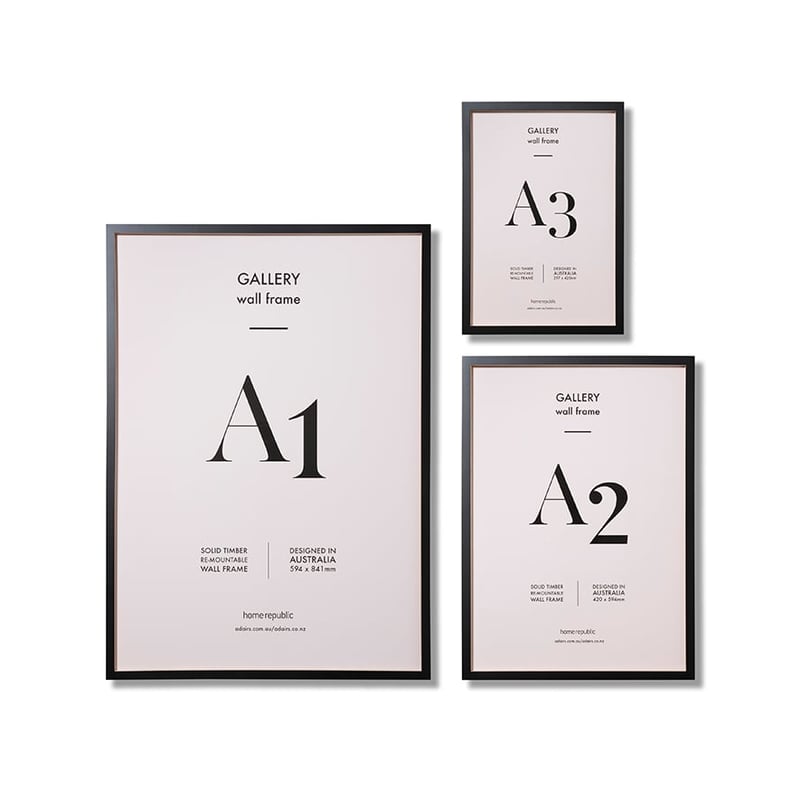 Gallery Frame A3 Black Wall Frame