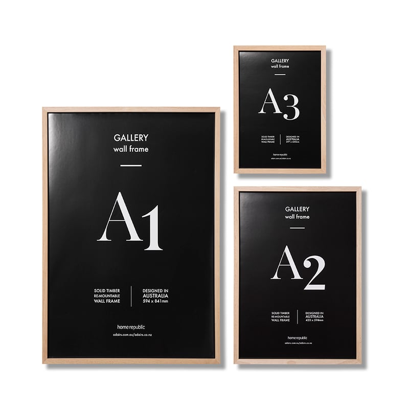 Gallery Frame A3 Natural Wall Frame