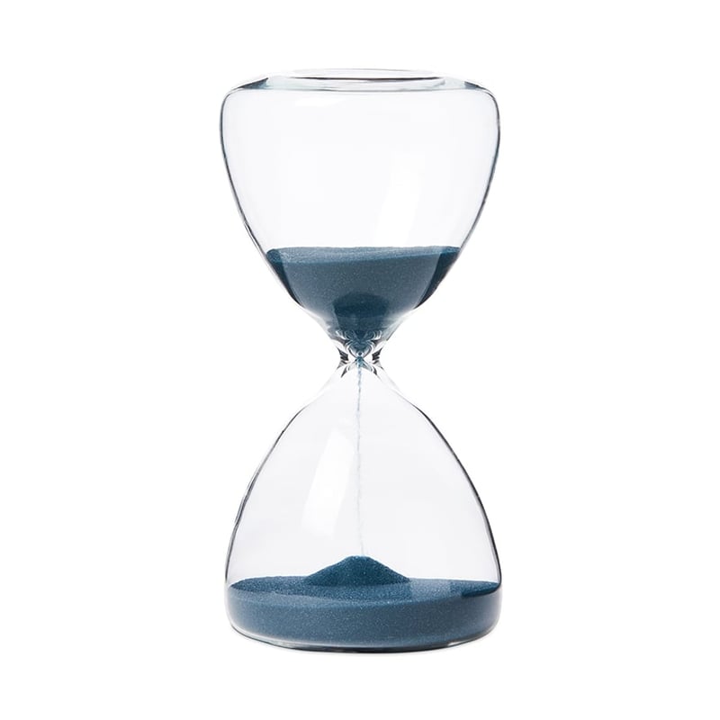 Verona Sand Glass Timer Blue