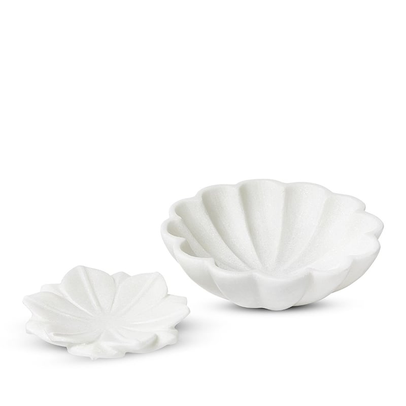 Flower White Marble Dish