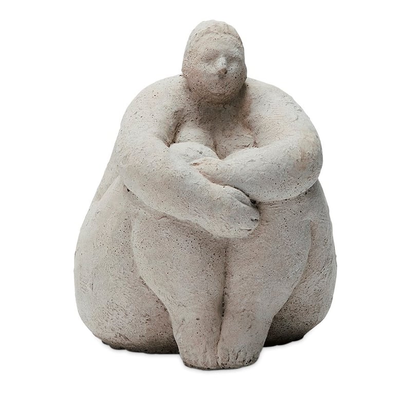 Romulus Grey Statue Sitting 