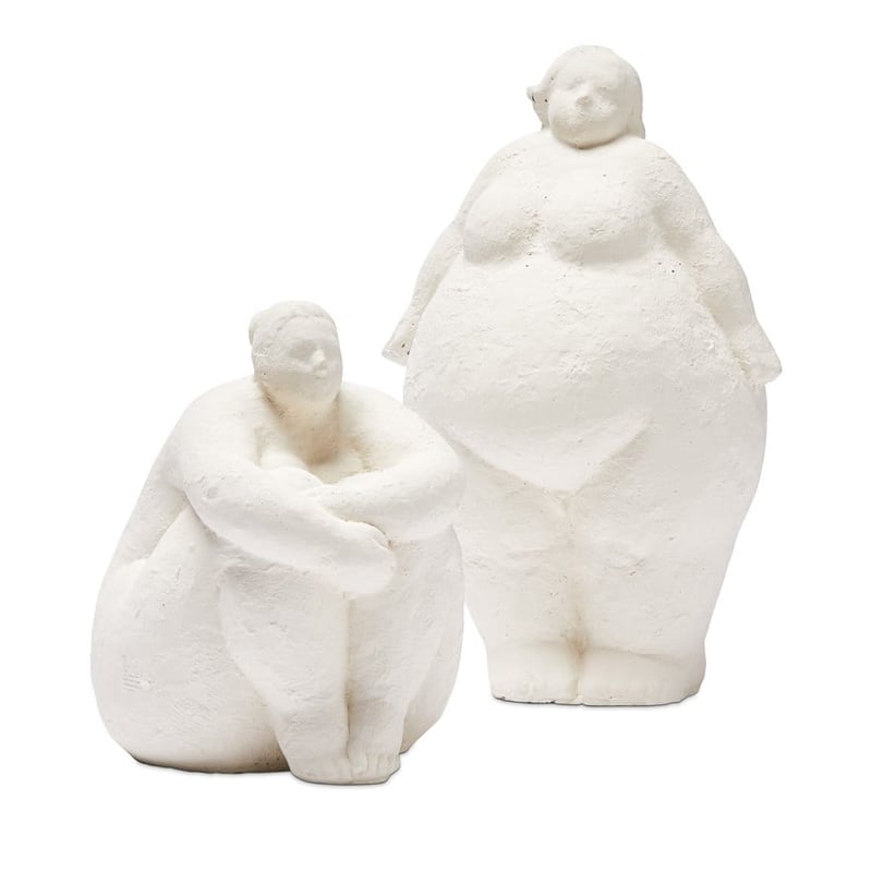 Romulus White Sitting Statue