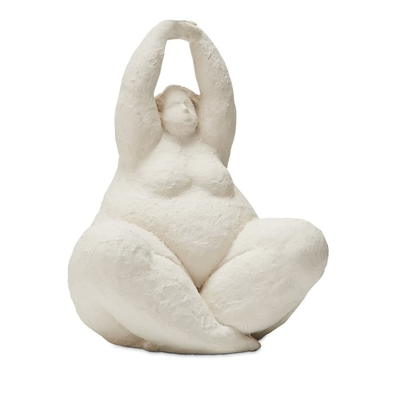 Romulus White Stretching Statue