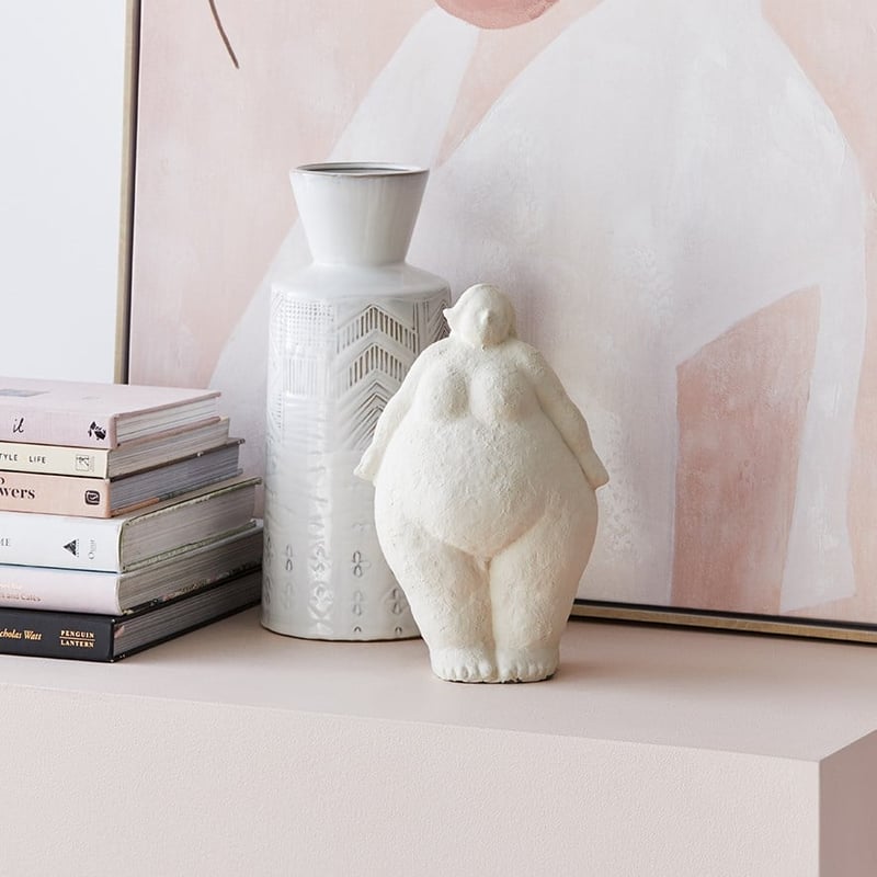 Romulus White Standing Statue