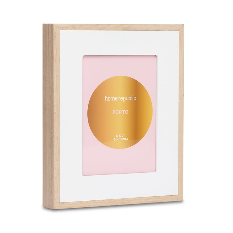 Porto 5x7" Natural Photo Frame
