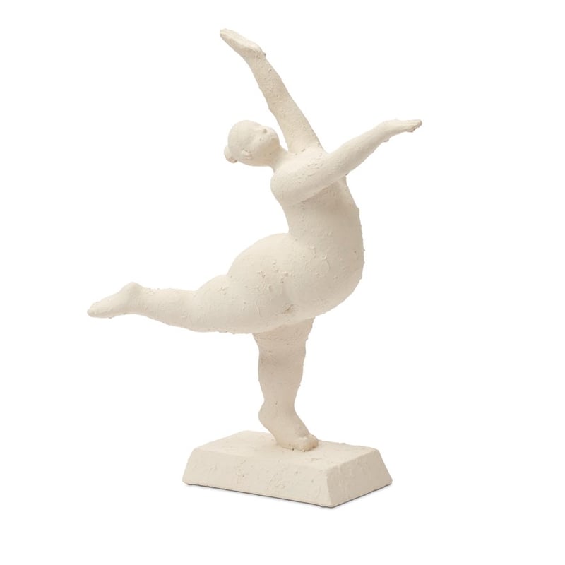 Dancing Romulus Tippy Toes White Statue