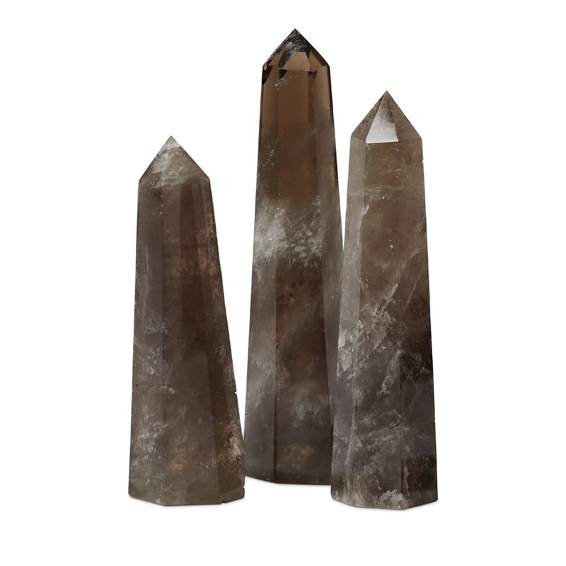 Halo Quartz Smoky Crystal Point