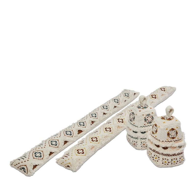 Moroccan Tufted Natural Door Stop 