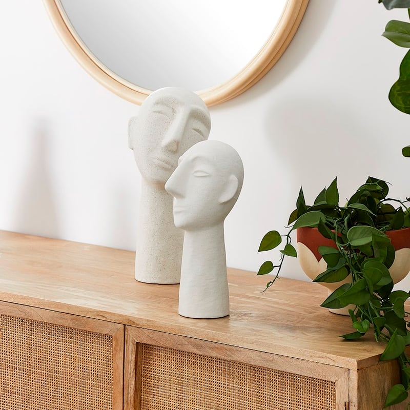 Pisces Medium White Sculpture