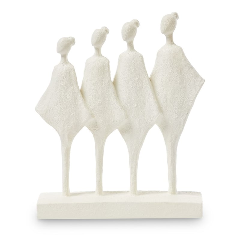 Swinging Sisters 4 Girls Cream Statue