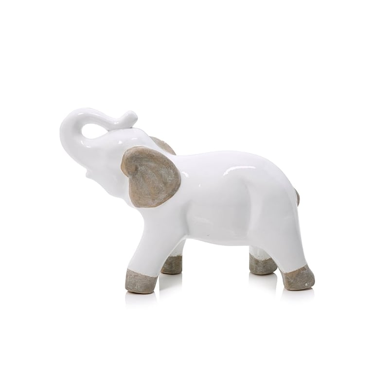Ceramic Elephant White 