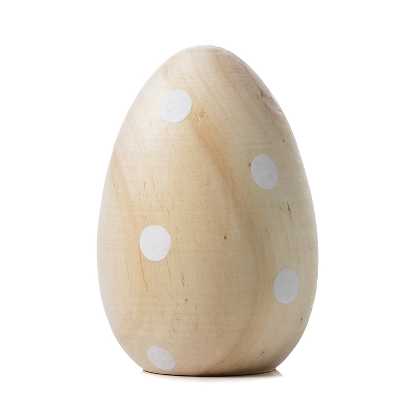 Easter Spots Standing Timber Egg