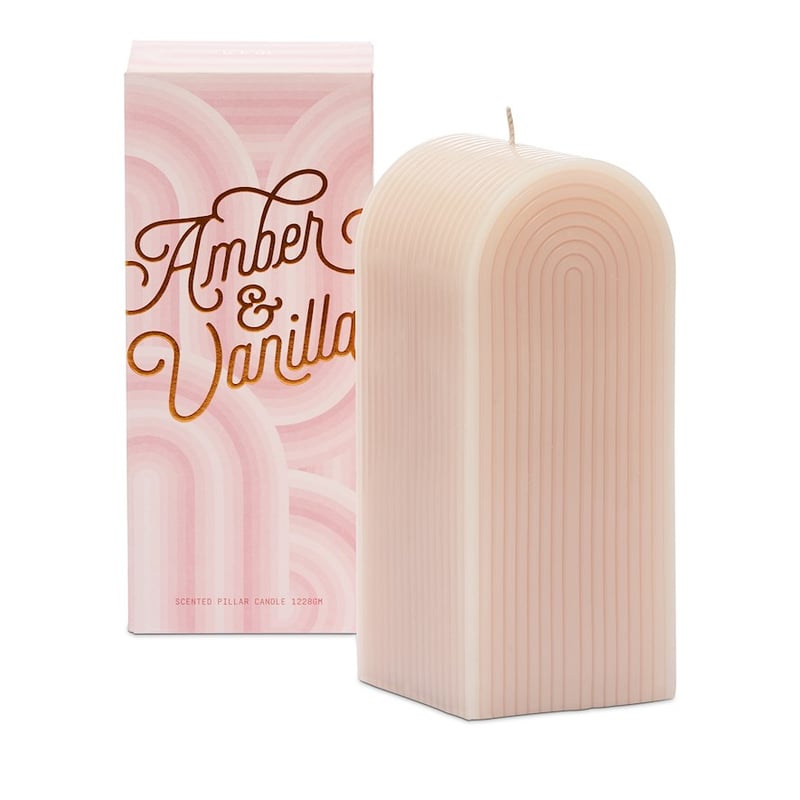 Deco Amber and Vanilla Pillar Candle 1228g
