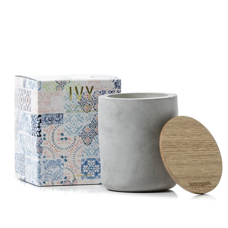 Ivy Vanilla & Almond Home Fragrance Concrete Candle