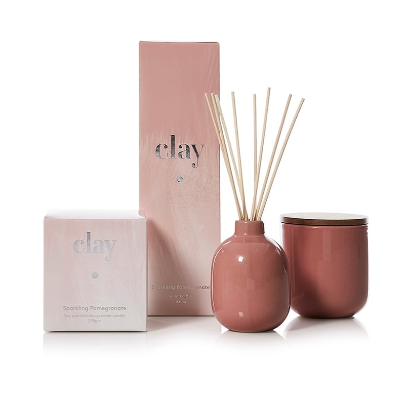Clay Sparkling Pomegranite Candle
