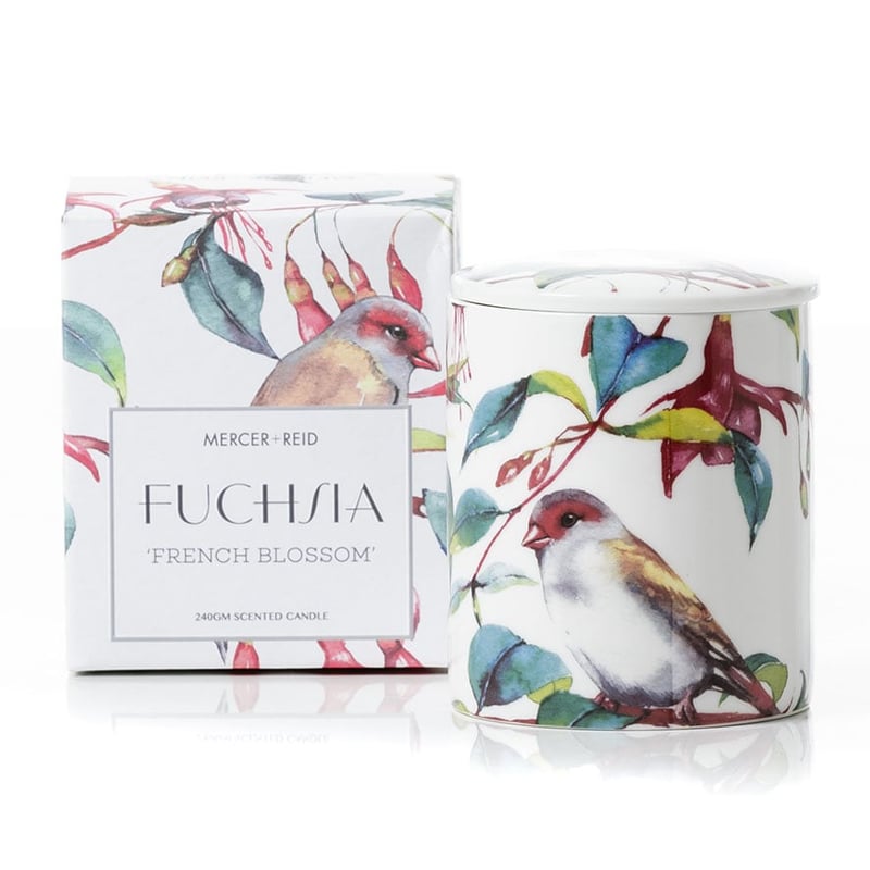 Fuchsia Home Fragrance French Blossom Candle