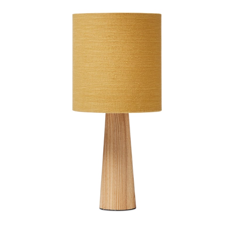 Ava Mustard & Natural Table Lamp