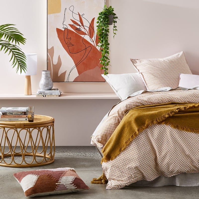 Ava White & Natural Table Lamp