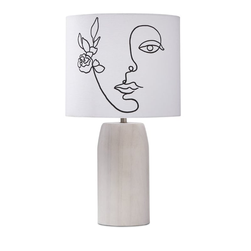 Camilla Whitewash Table Light
