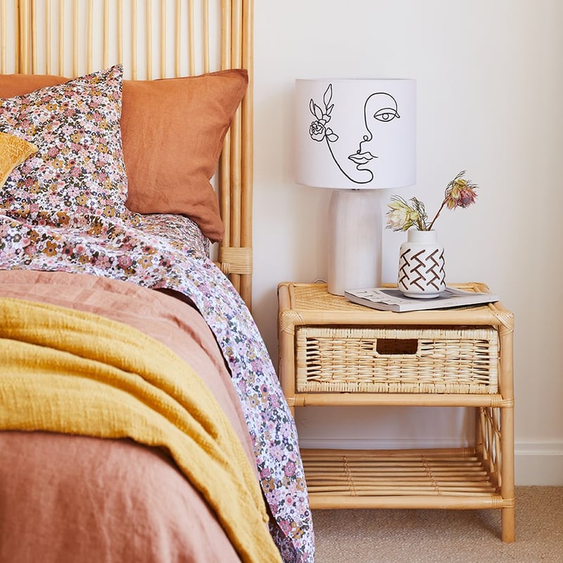 Camilla Whitewash Table Light