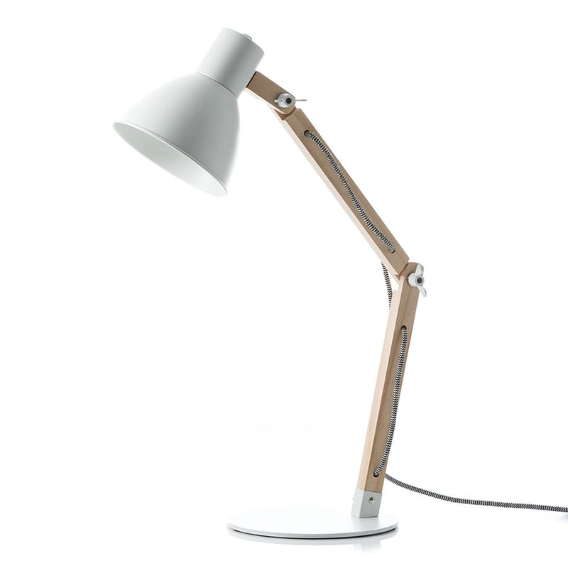 Cleo Table Lamp White